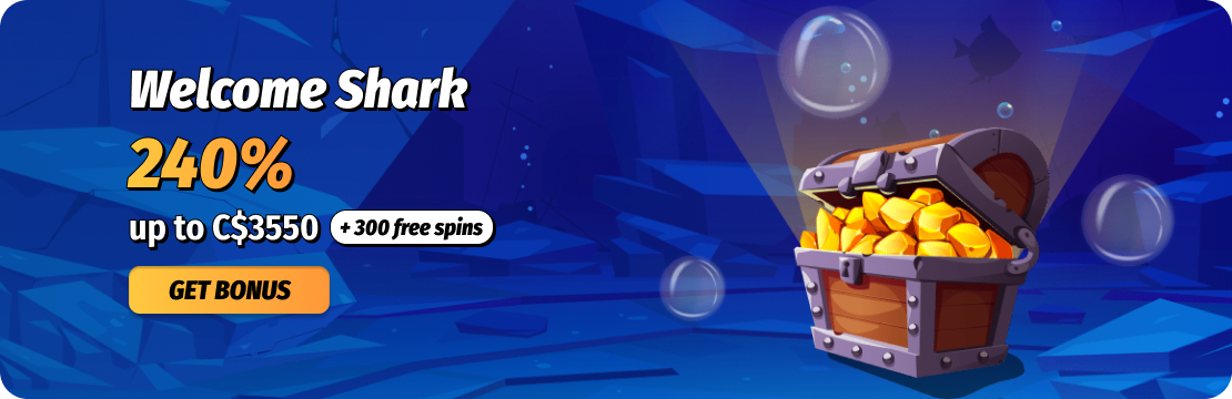 Winshark Casino Canada welcome bonus